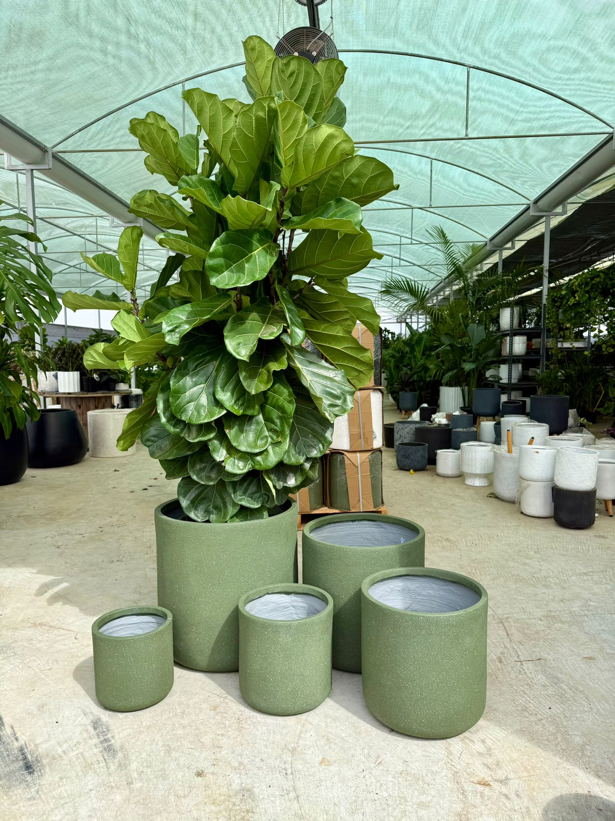 Vellum cylinder pots